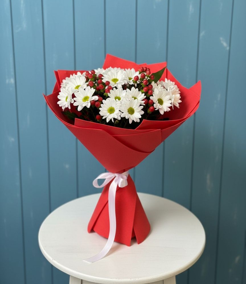 Букет цветов из: Хризантемы в Старожилово