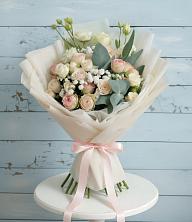 Букет цветов из:  Розы и Лизиантусы в Старожилово