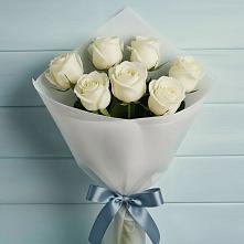 Букет 7 Белых роз Эдлесс Лав #REPLACE_PRED# Старожилово