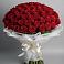 Букет 101 Красная роза Блэк Мэджик в Старожилово
