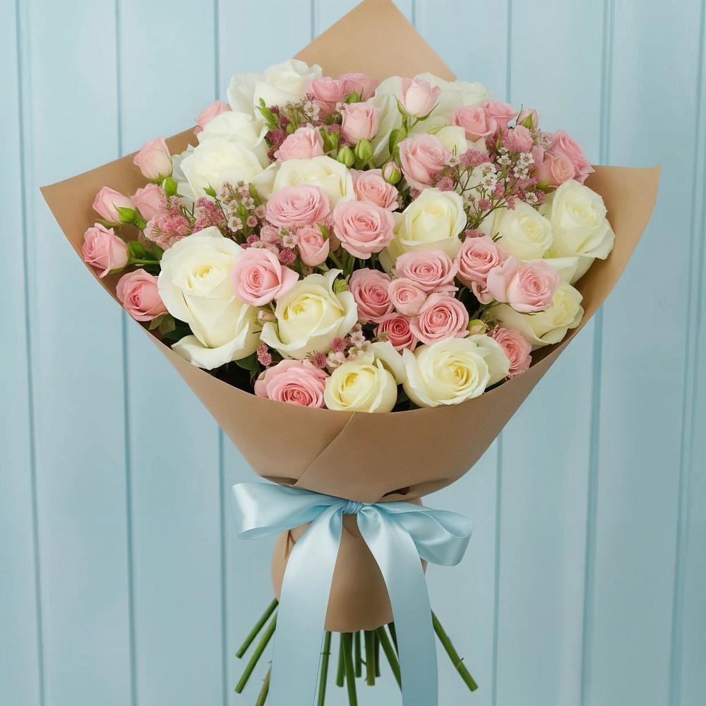 Букет цветов из: Розы в Старожилово