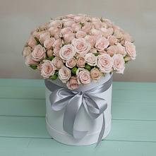 Цветочная композиция из Розы в шляпной коробке #REPLACE_PRED# Старожилово