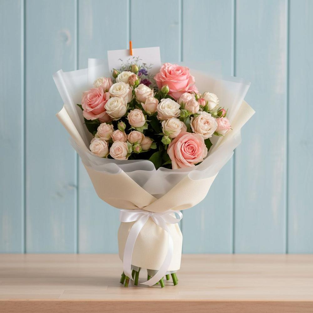 Букет цветов из: Розы в Старожилово