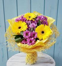 Букет цветов из:  Хризантемы и Герберы в Старожилово
