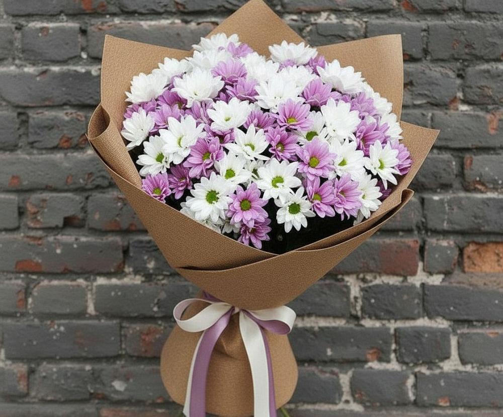Букет цветов из: Хризантемы в Старожилово