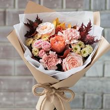 Букет цветов из:  Гвоздики, Хризантемы и Розы в Старожилово