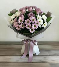 Букет цветов из:  Хризантемы и Розы #REPLACE_PRED# Старожилово