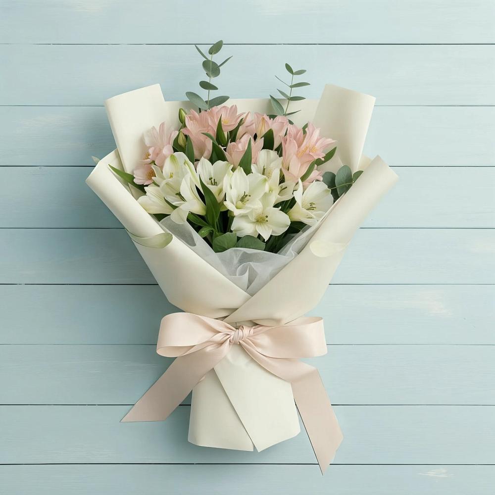 Букет цветов из: Альстромерии в Старожилово