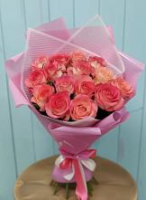 Букет 15 Розовых роз Равель #REPLACE_PRED# Старожилово