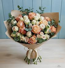Букет цветов из:  Альстромерии и Розы #REPLACE_PRED# Старожилово